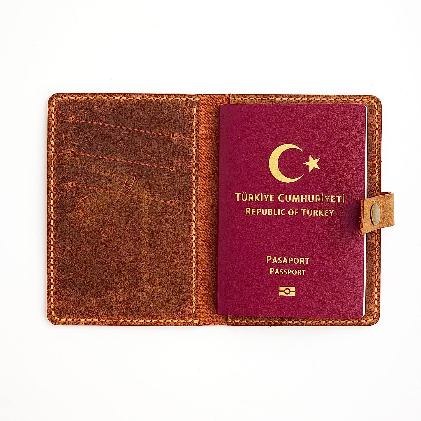 DERİ PASAPORT KILIFI - EFES