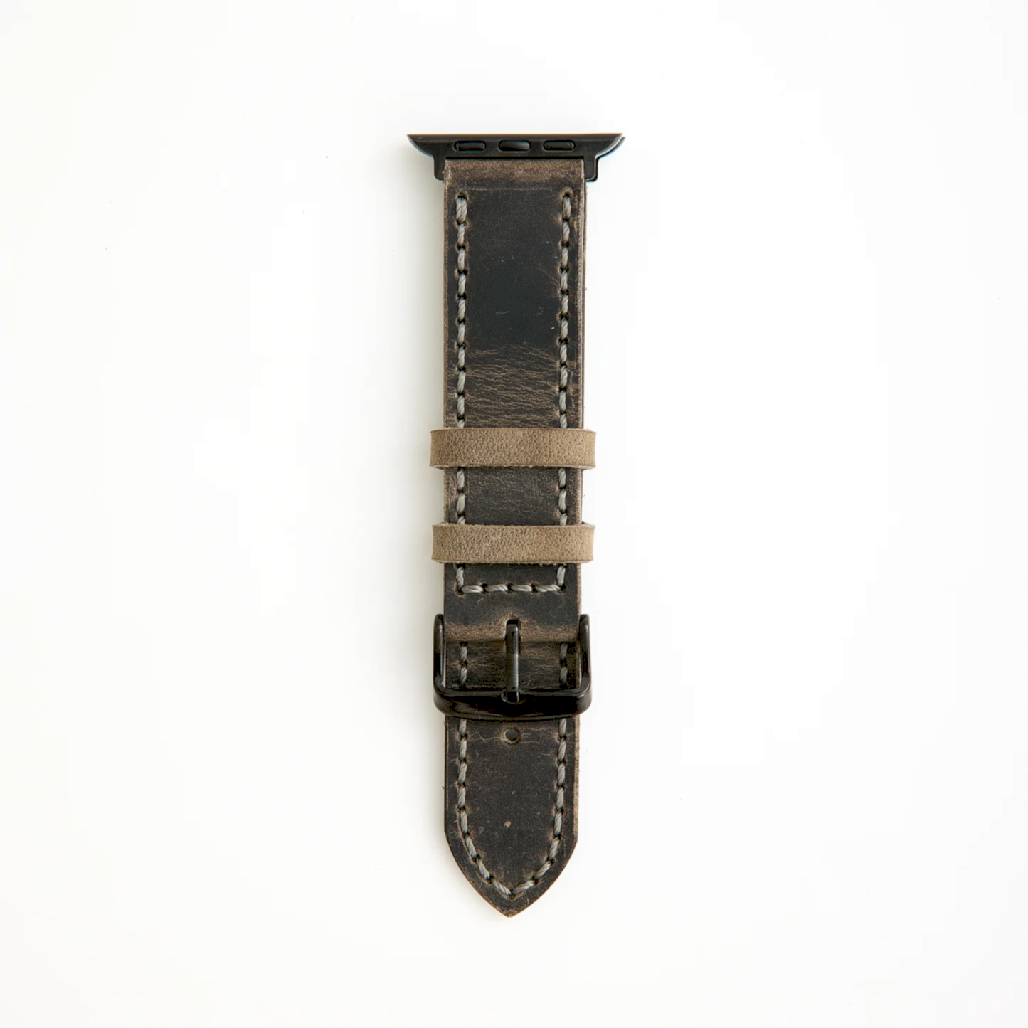 DERİ SAAT KORDONU - CHARLEROI - SİYAH