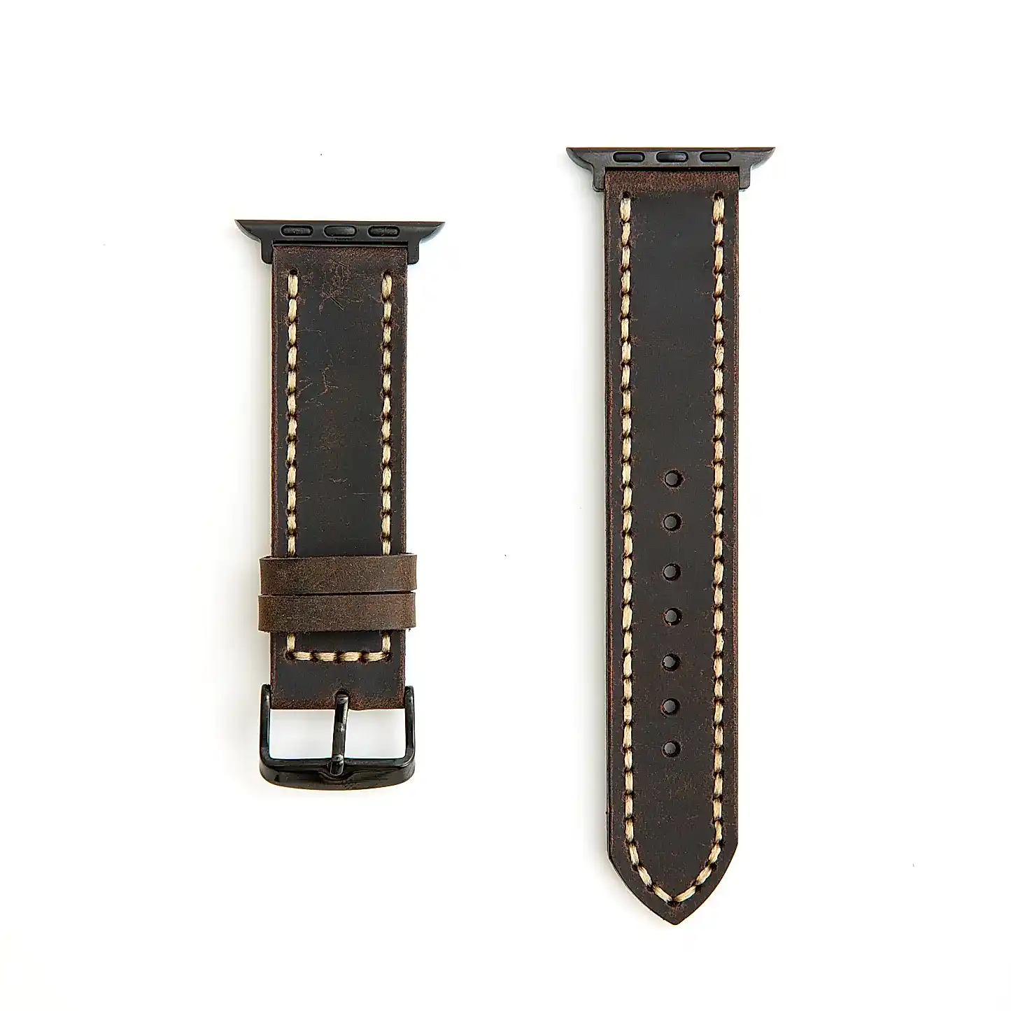 DERİ SAAT KORDONU - CHARLEROI - SİYAH