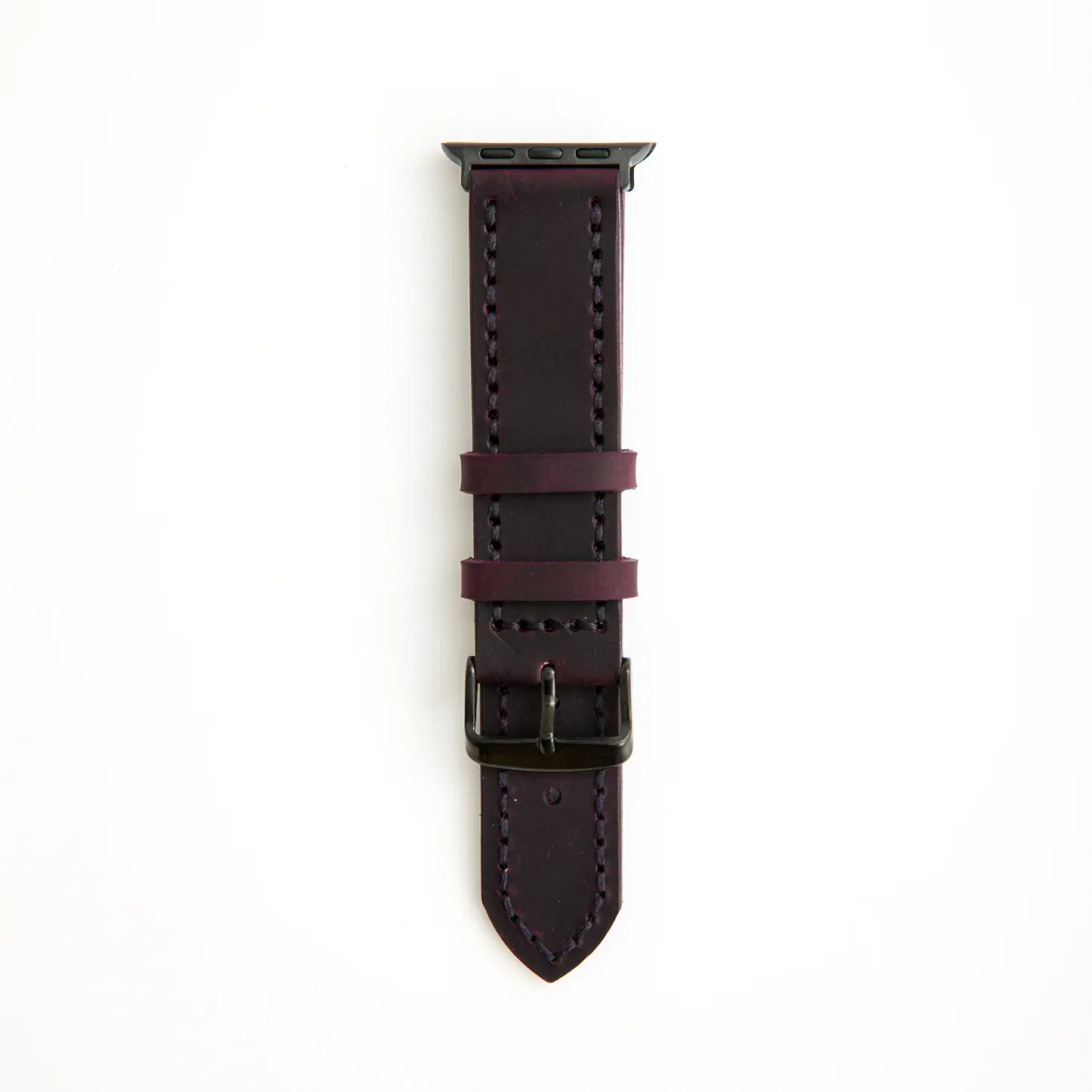 DERİ SAAT KORDONU - CHARLEROI - SİYAH