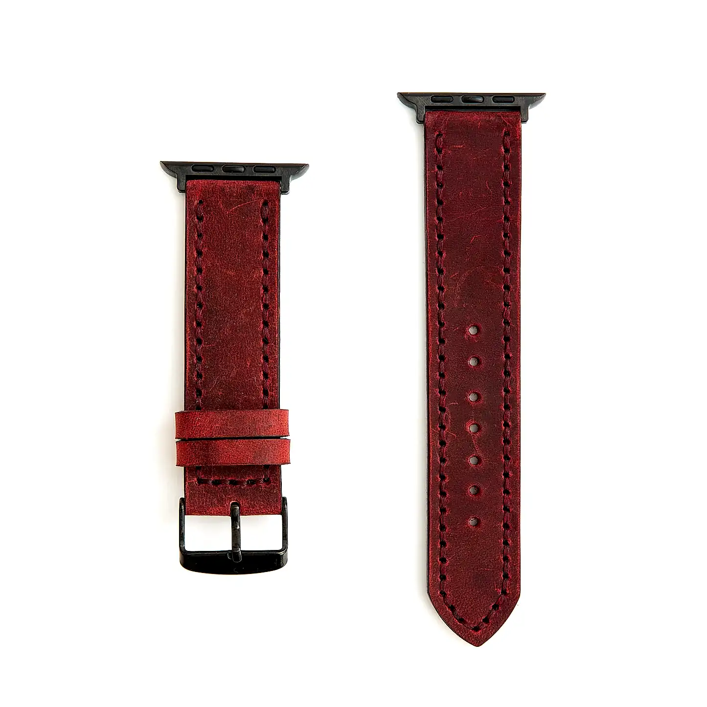 DERİ SAAT KORDONU - CHARLEROI - SİYAH