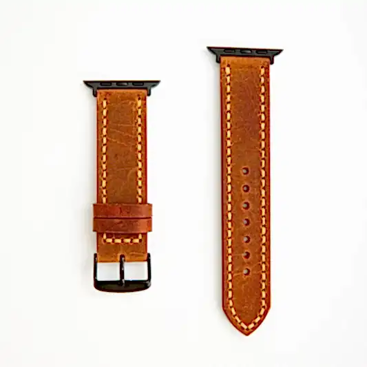 DERİ SAAT KORDONU - CHARLEROI - SİYAH