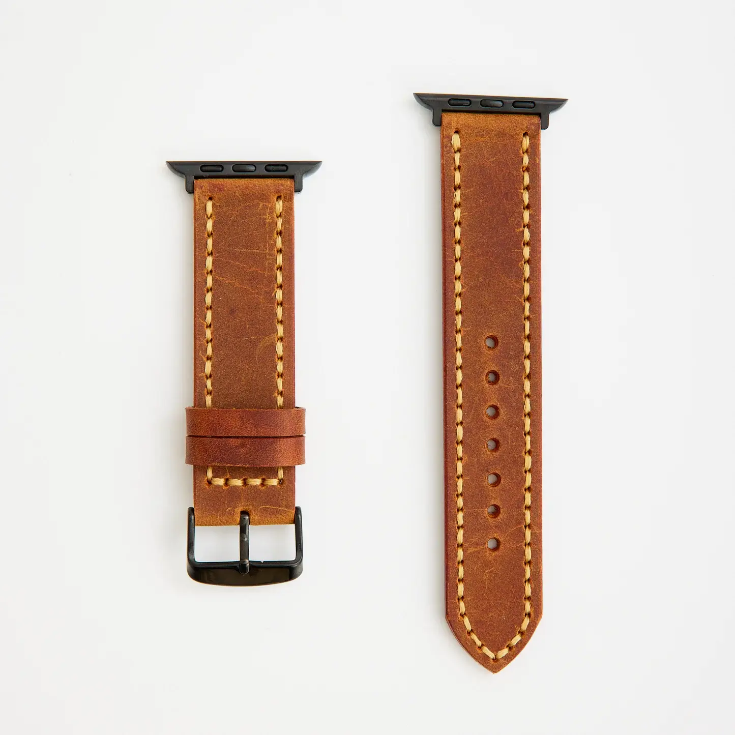 DERİ SAAT KORDONU - CHARLEROI - SİYAH