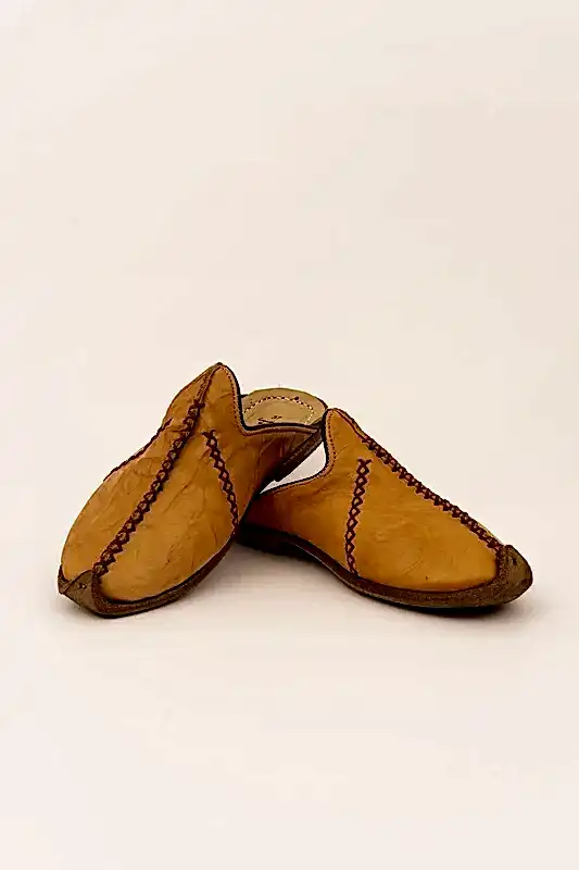 DERİ YEMENİ TERLİK - ANTEP - SARI