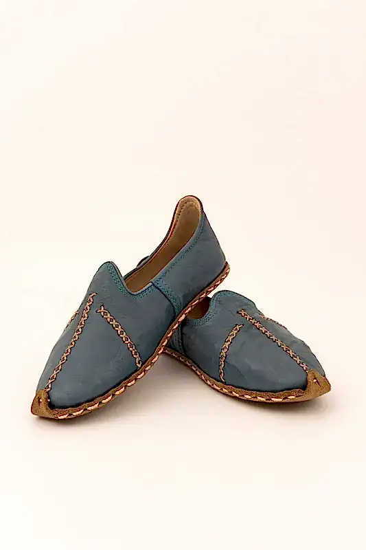 DERİ YEMENİ ÇARIK - ANTEP - MAVİ